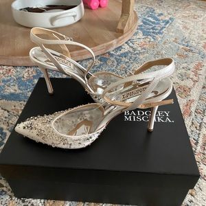 Size 8 Badgley Mischka Bridal heels